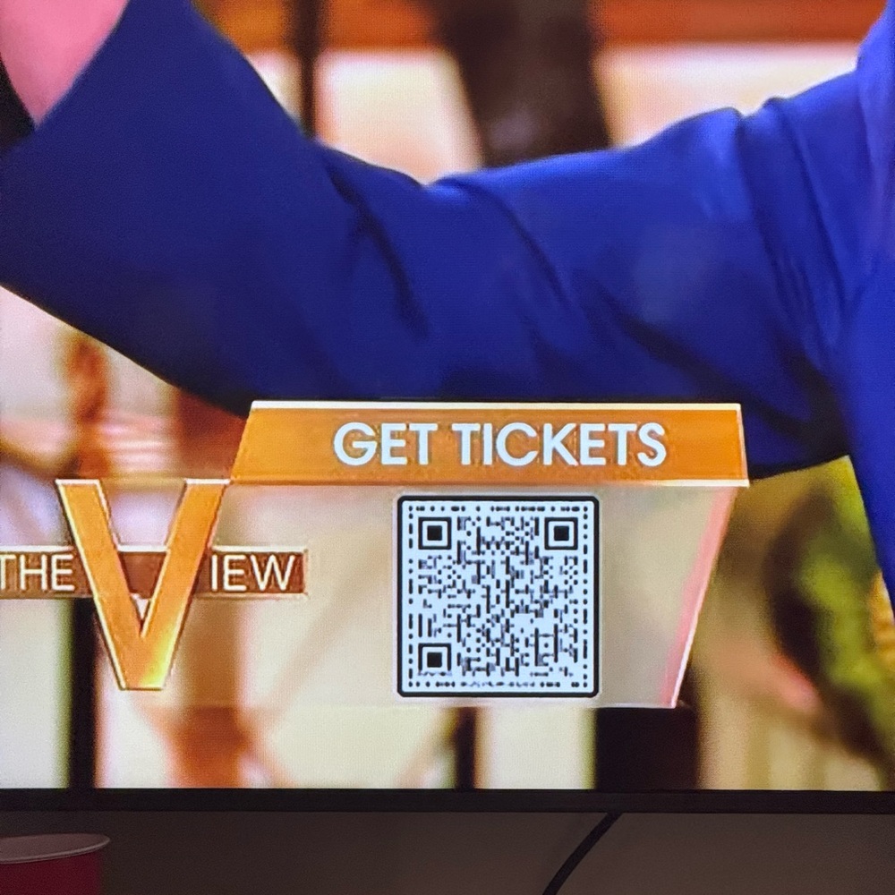 The View Get Tickets QR Code